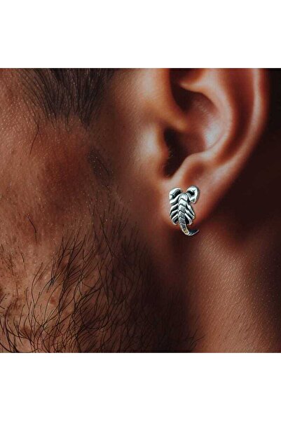 Akca gümüş GÜMÜŞ AKREP KÜPE