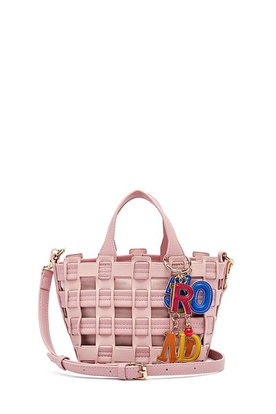 Derimod Women's Pink Long Strap Knitted Shoulder Bag 25Sbd284829