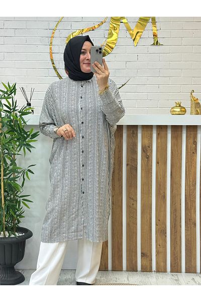 Meryemce Butik Cotton Viscose Tunic (Compatible between Sizes 38-48)