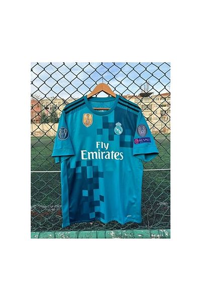 After Party R.E.A.L M.A.D.R.I.D 2017/18 Season Sergio Ramos Turquoise Jersey Vs Sports Singlet