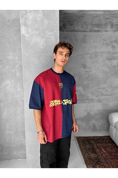 SENTİNEL WEAR Barça Embroidered Premium T-Shirt (Travis Scott)