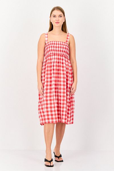 Koton Women Checkered Midi Dress, Multicolor