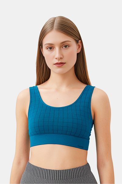 Kathy Ireland Women Plus Size 2 Pack Brand Logo Padded Bra, Multicolor