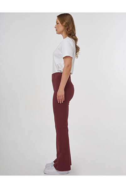 Kayra Çimalı Flare Fit Pantolon Bronze Brown