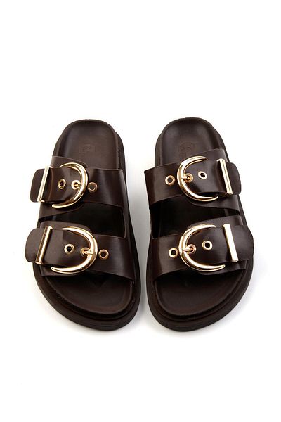 Bambi Brown Women's Slippers K04688003109