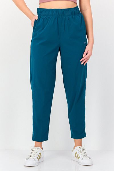 Nike Women Standard Fit Brand Logo Running Track Pants, Green