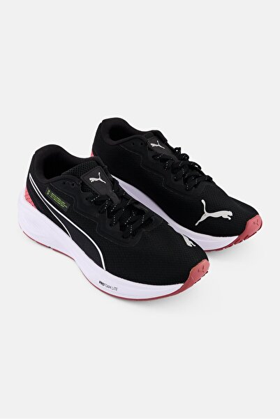 Puma Kids Girl Aviator WTR Lace Up Running Shoes, Black