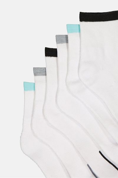 CLARKS Women 6 Pair Brand Logo Chaussettes Socks, Multicolor