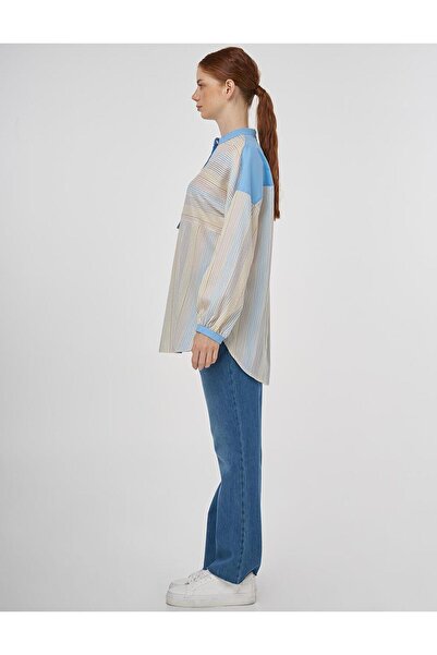 Kayra Hakim Yaka Viskon Tunik Ekru