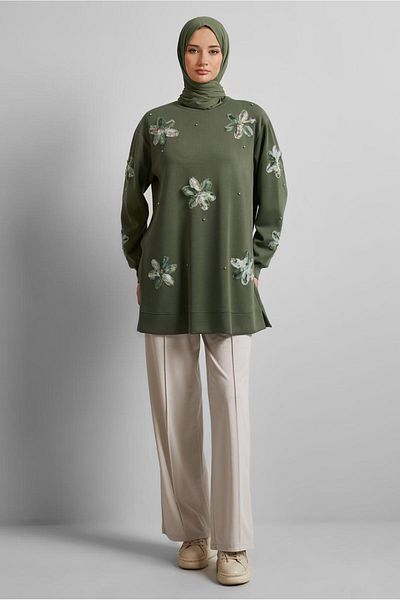 Alvina Stone Printed Tracksuit Tunic 45570