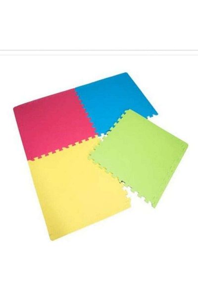 OEM Thermal EVA Foam Play Mat, 120x120 cm, 4 Puzzle Pieces 60x60 cm, Multicolor