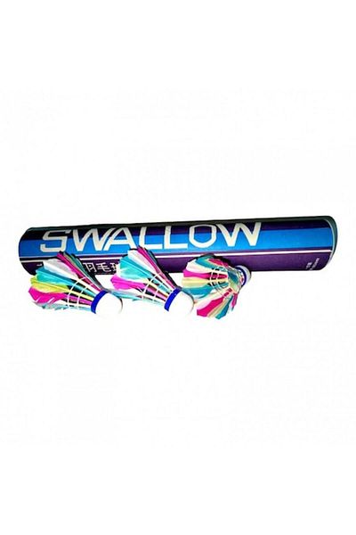 OEM Set de 12 volane de badminton cu pene, multicolore