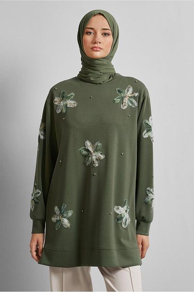 Alvina Stone Printed Tracksuit Tunic 45570