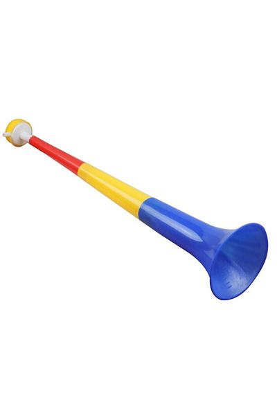 OEM Trompetă vuvuzela în 3 segmente, tricoloră, 48 cm, 130 db