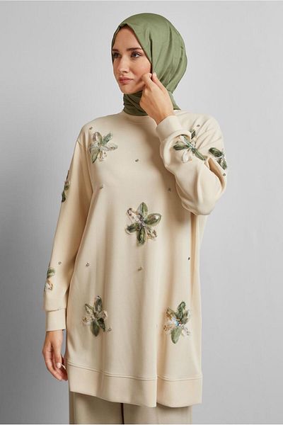 Alvina Stone Printed Tracksuit Tunic 45570