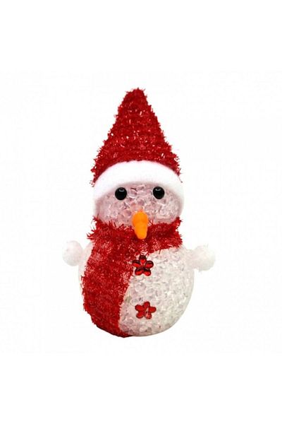 OEM Christmas Decoration, Snowman with Lights, 13 cm