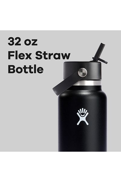 COOYA Stainless Steel Vacuum Insulated Water Bottle 23x9cm Black
