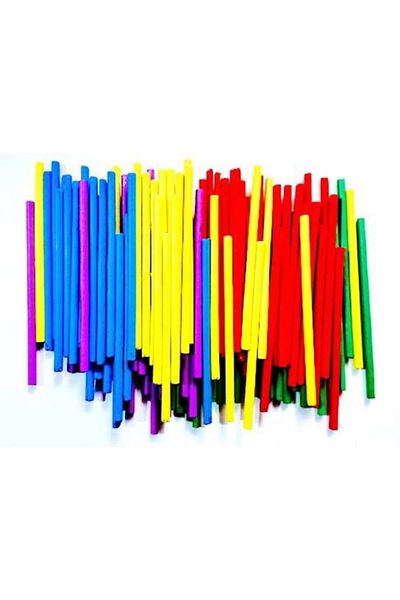 OEM 100 colored wooden sticks