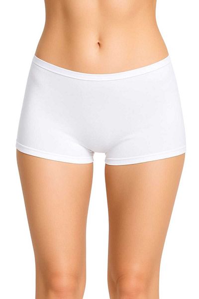Tezzgelsin Women's 6 Pack Cotton Lycra Boxer Briefs