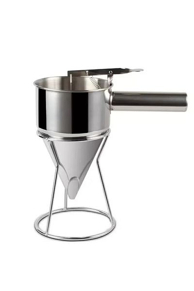DLC Piston Funnel - Stainless Steel Baking and Dessert Funnel Cooking Tools