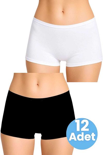 Tezzgelsin Women's Cotton Lycra Boxer Panties Set of 2