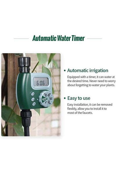 COOYA Automatic Water Sprinkler Timer，Watering & Irrigation Tools & Accessories， Green