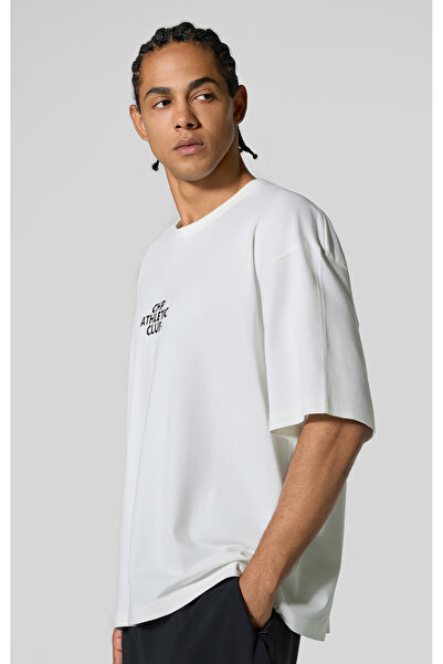 Champion Athletics SS Tee Beyaz Erkek Tişört-220914-WW048