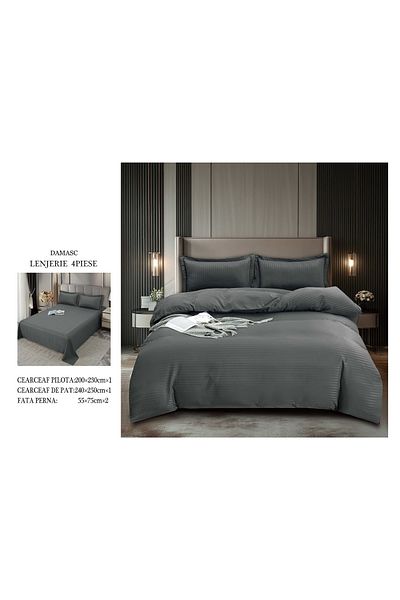 CHIRASO CHIRASO bedding set, DAMASK, Classic sheet 240x250cm, Duvet sheet 200x230cm and 2 pillowcases