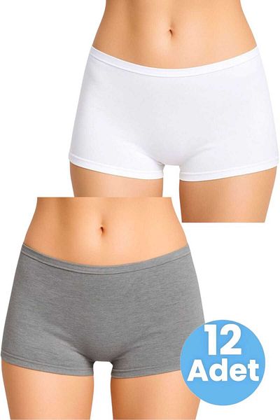 Tezzgelsin Women's Cotton Lycra Boxer Panties Set of 2