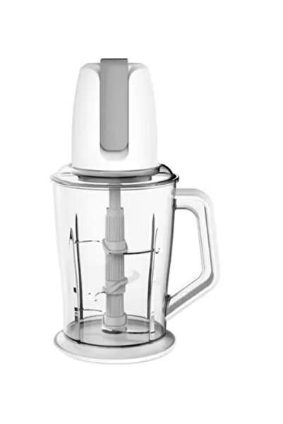 DLC مفرمة خضراوات 400 واط مع مقشرة ثوم - معالج طعام صغير الحجم (أبيض)