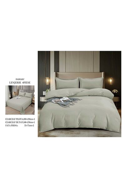 CHIRASO CHIRASO bedding set, DAMASK, Classic sheet 240x250cm, Duvet sheet 200x230cm and 2 pillowcases