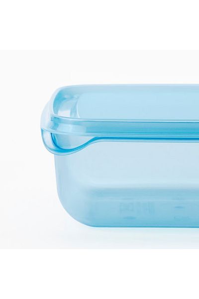 IKEA Food container with lid, blue, 0.6 l 3 pack
