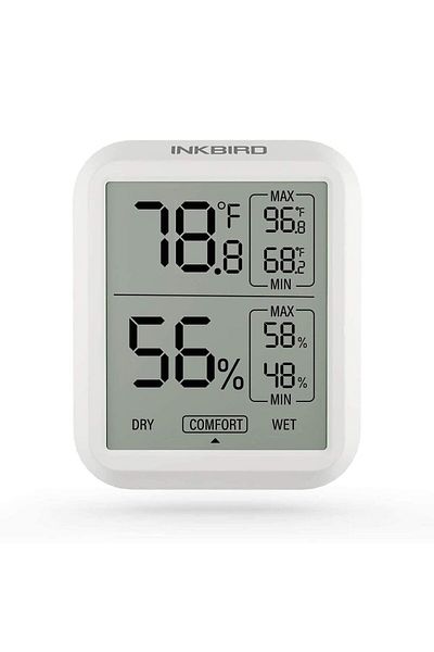 Inkbird ITH-20 Digital Thermometer Indoor Room Hygrometer Temperature Humidity Humidor Gauge Monitor
