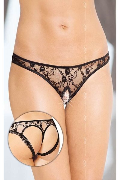 Softline Thong panties, model 2457, black, size S/M