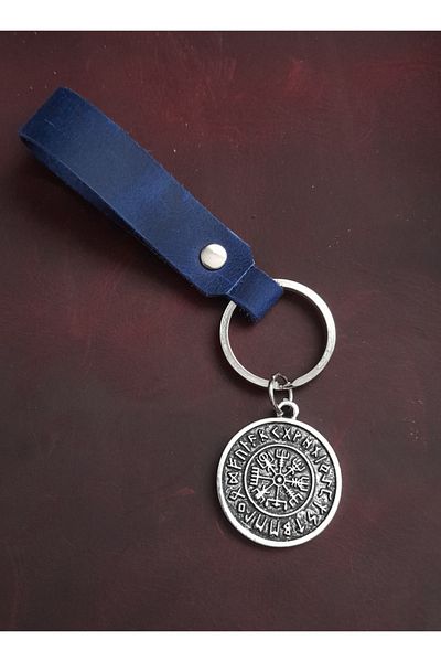 BSN Store Vegvi̇si̇r Figure Genuine Leather Keychain Gift Keychain