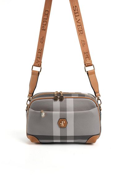 Silver Polo Silver & Polo Grey - A.Taba SP1094 Geantă crossbody pentru femei