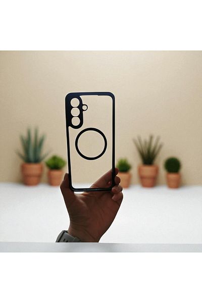 Gtech Hybrid Acrylic Clear+TPU Phone Case, MagSafe, Compatible with Samsung Galaxy M35, Lightweight