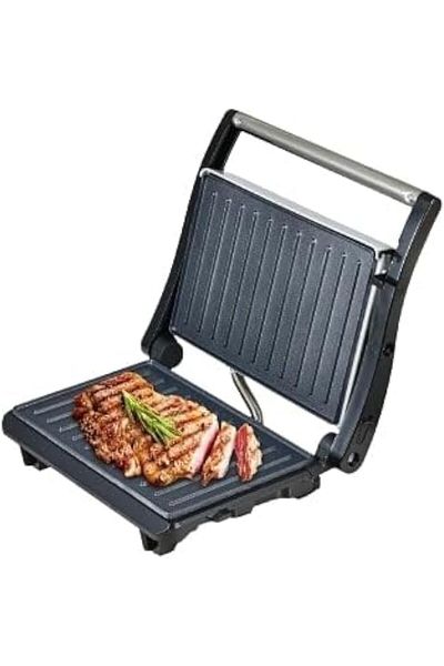 DLC Electric Sandwich Maker and Grill for Sandwiches and Waffles