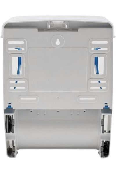 AKC Manual Auto-Cut Tissue Dispenser – Hands-Free Wall-Mount Roll Paper Dispenser - White