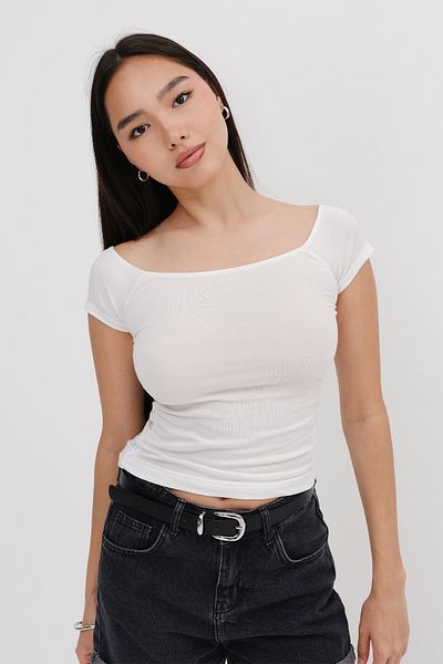 Addax Boat Neck T-Shirt P1595-Asn75