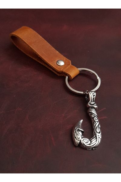 BSN Store Marine Hook Premium Figure Genuine Leather Keychain