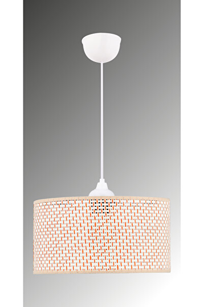 Emg DesiGn Doğal Hazeran Rattan Slindir Pasta Sarkıt Avize Çocuk Odası Yatak Odası Salon Mutfak Hol