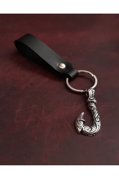 BSN Store Marine Hook Premium Figure Genuine Leather Keychain
