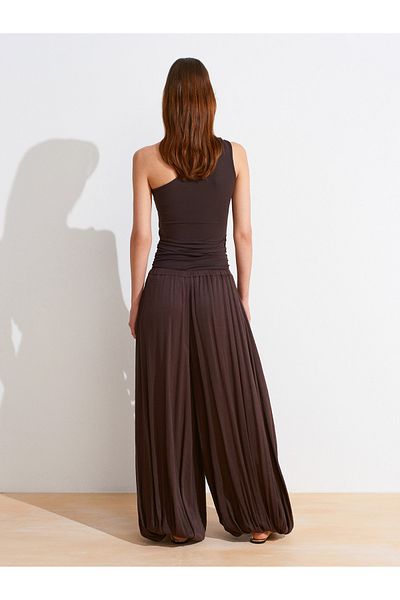 Dilvin 72137 Balloon Trousers-Brown