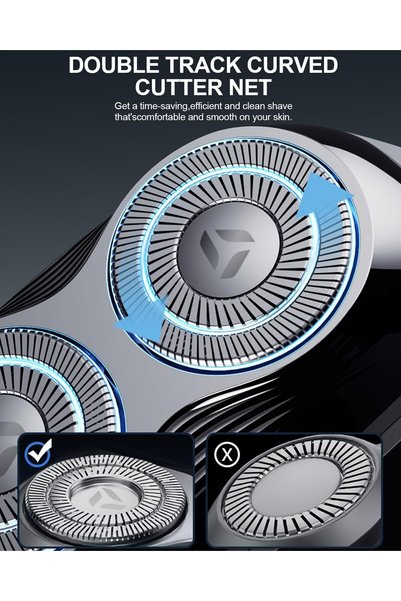 Enchen Mini Portable Electric Shaver Razor with Dual-Track Cutter Net Type-C Charging and Waterproof