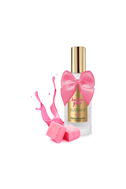 Bijoux Indiscrets Gel masaj și intim 2 în 1, arome căpșuni, 100 ml