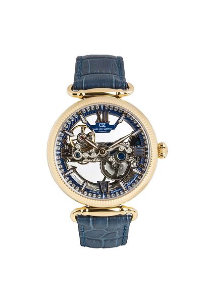 Carl Von Zeyten Ceas de damă Carl Von Zeyten CVZ0083GBLS, Automat, 42mm, 3ATM