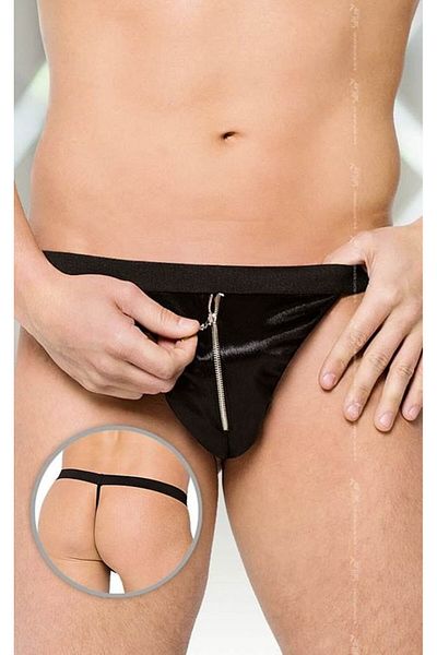 Softline Men's thong panties, model 4415, black