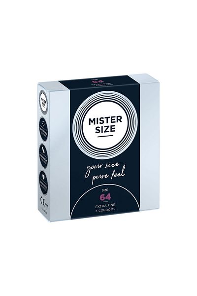 Mister Size Condoms, Mister Size, 64 mm, 3 pieces