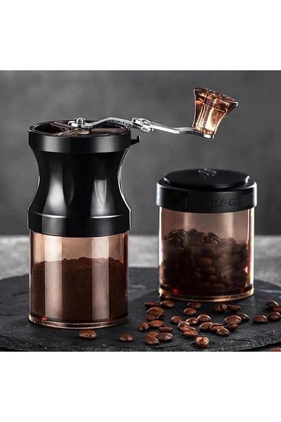 rexa Black Hand Coffee Grinder 50g Glass